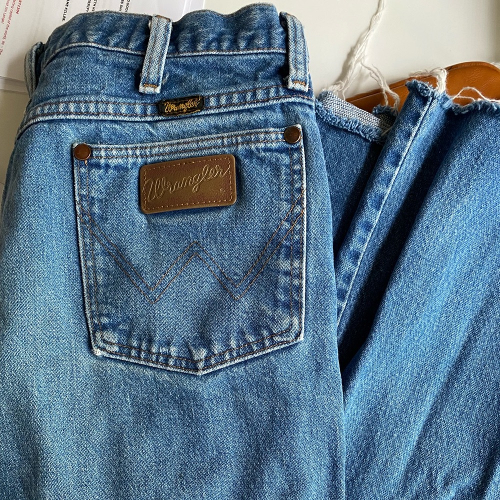 Vintage Wrangler Women’s Blue Jeans Straight